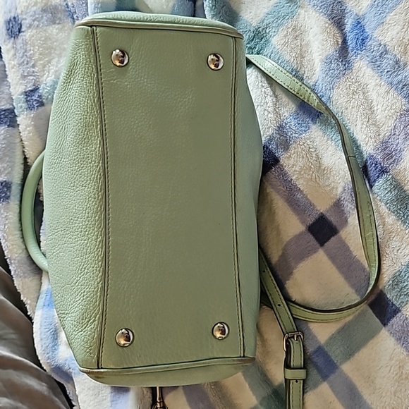 Coach Crossbody satchel in light seafoam green - Picture 4 of 10